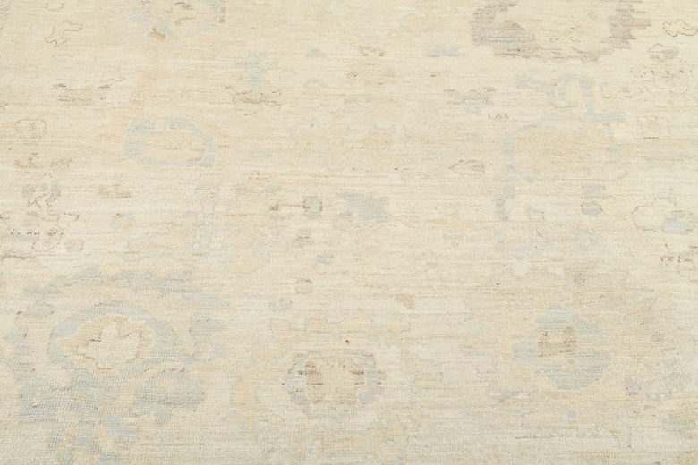8.9 x 11.8 ft Hand Knotted Oushak Rug