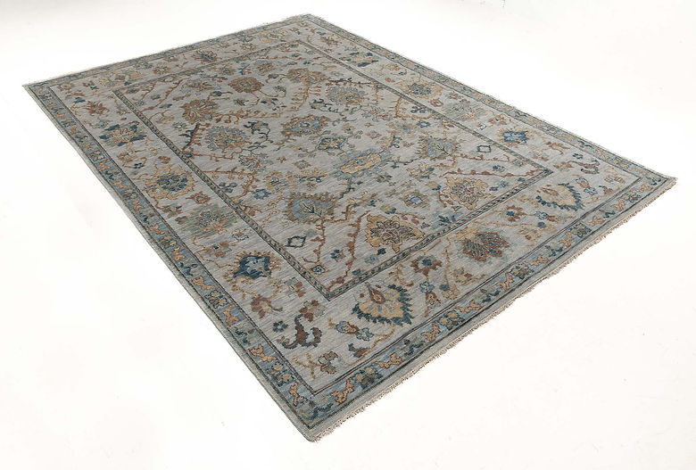 8.11 x 12.2 ft Hand Knotted Oushak Rug