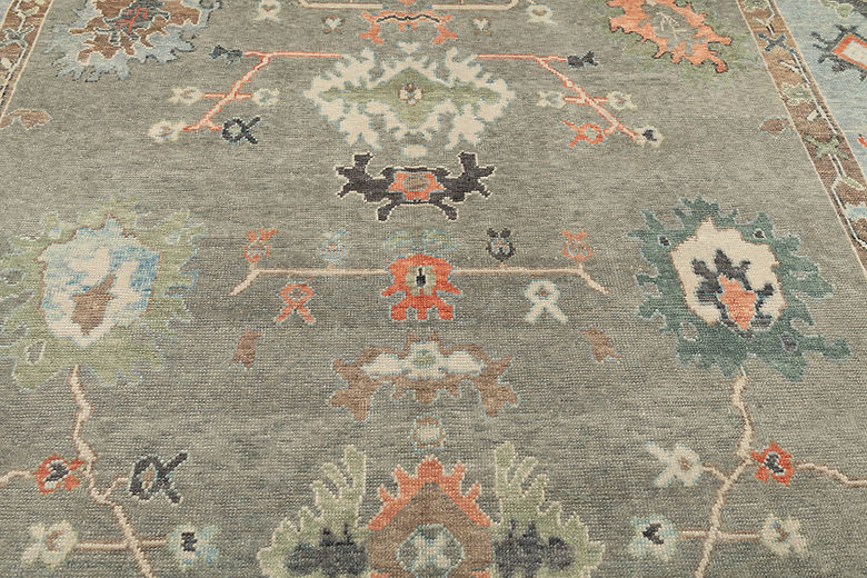 10.6 x 15.5 ft Hand Knotted Oushak Rug