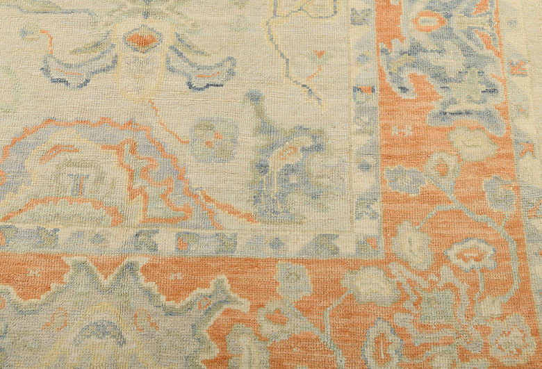 8.2 x 10.4 ft Hand Knotted Oushak Rug