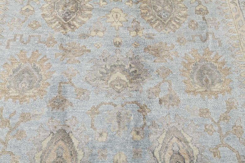 6 x 9 ft Hand Knotted Bamboo Silk Oushak Rug