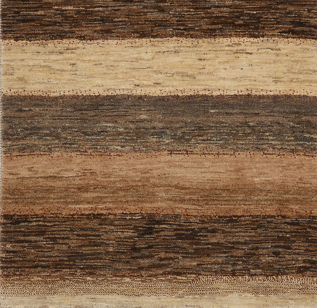 2.11 x 6 ft Hand Knotted Gabbeh Rug