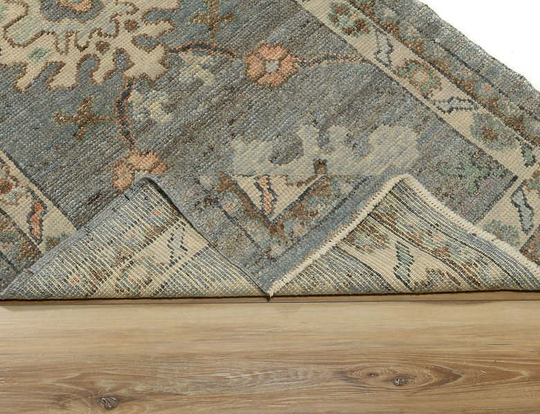 3 x 10.2 ft Hand Knotted Oushak Runner