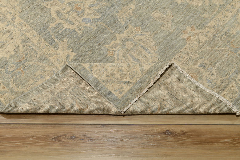 8.1 x 9.10 ft Hand Knotted Oushak Rug