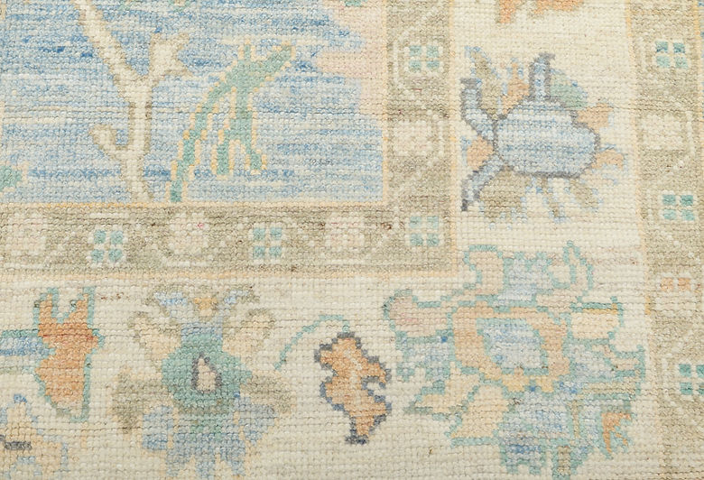 5.6 x 7.1 ft Hand Knotted Oushak Rug