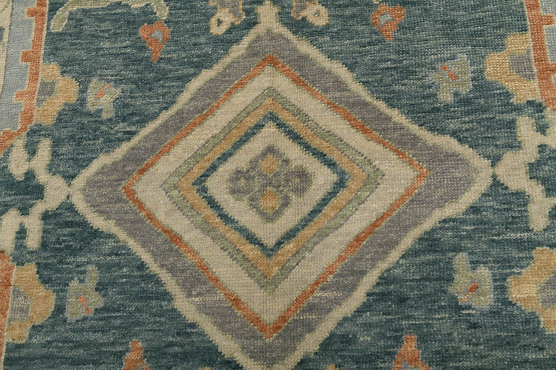 6.1 x 9.2 ft Hand Knotted Oushak Rug