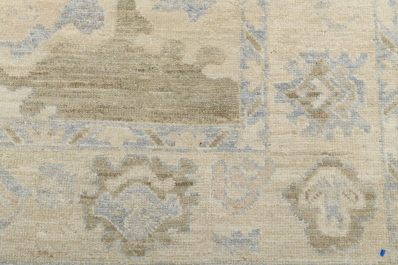 3.11 x 5.10 ft Hand Knotted Oushak Rug