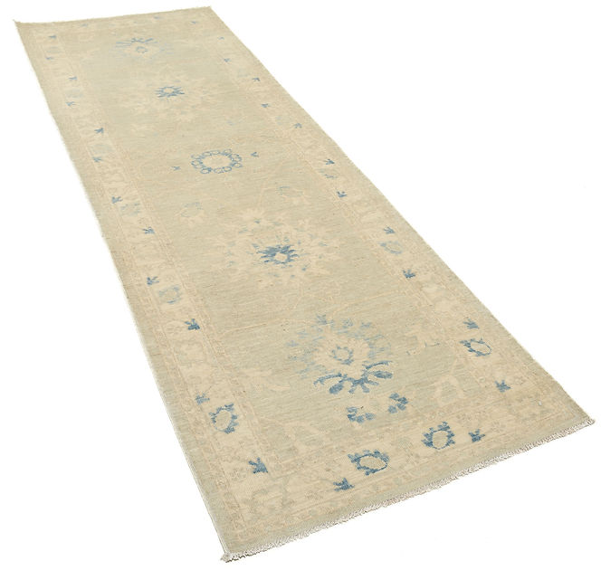 3.1 x 8.10 ft Hand Knotted Oushak Runner