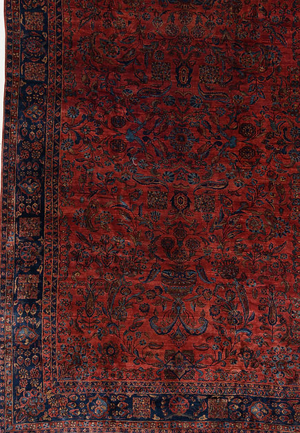 10.6 x 17.3 ft Hand Knotted Persian Sarouk Rug