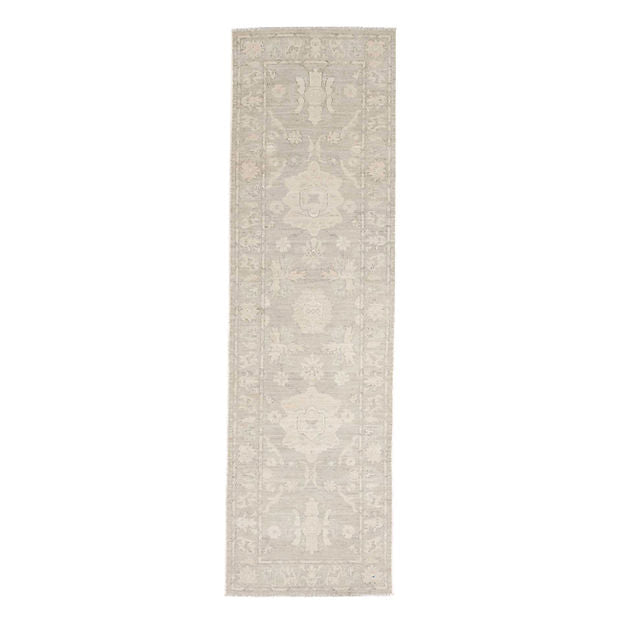 2.8 x 9.7 ft Hand Knotted Oushak Runner