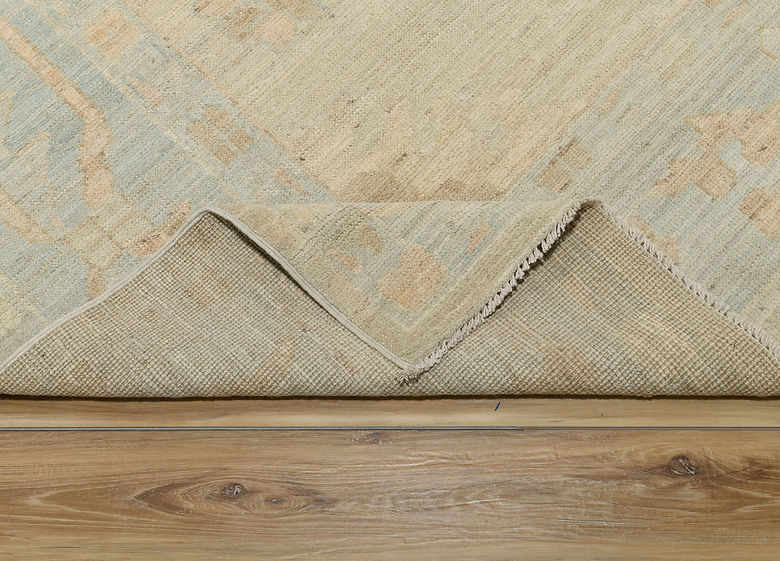 6.3 x 8.9 ft Hand Knotted Oushak Rug