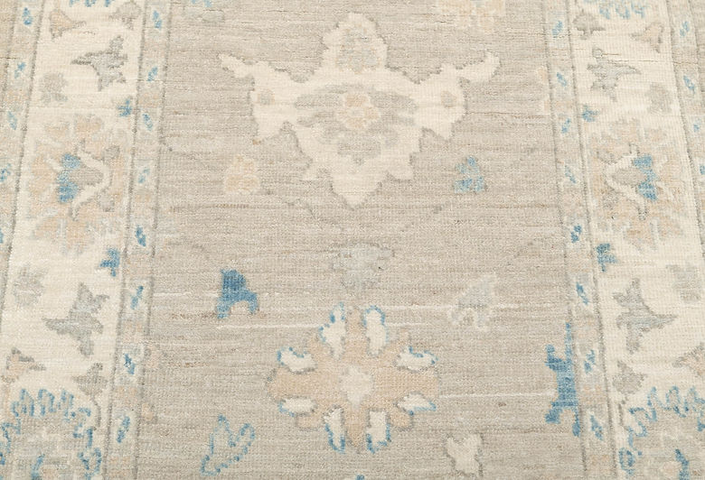 2.8 x 8 ft Hand Knotted Oushak Runner