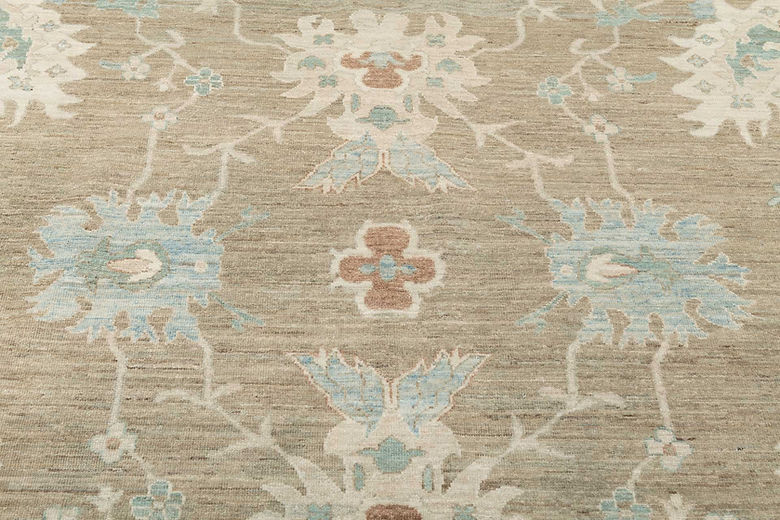 7.9 x 9.6 ft Hand Knotted Oushak Rug