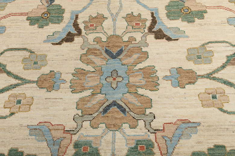 11.8 x 14.1 ft Hand Knotted Sultanabad Rug