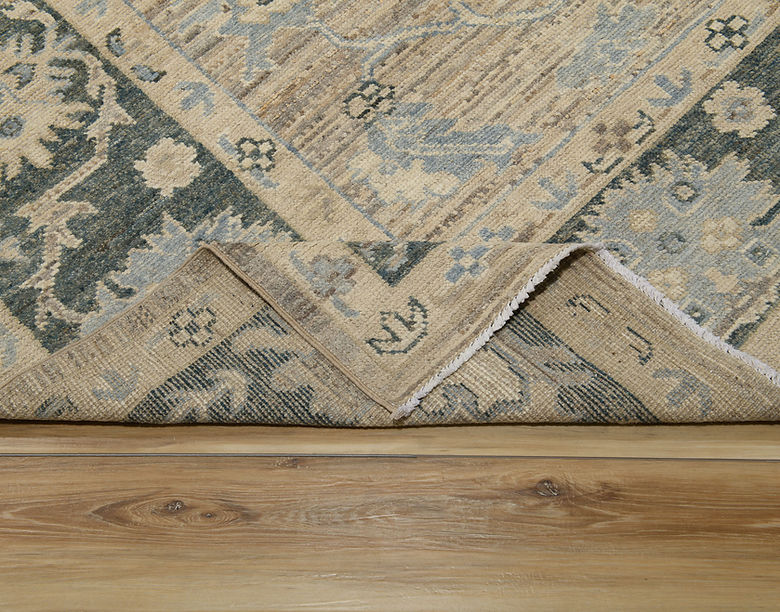 8.5 x 9.11 ft Hand Knotted Oushak Rug