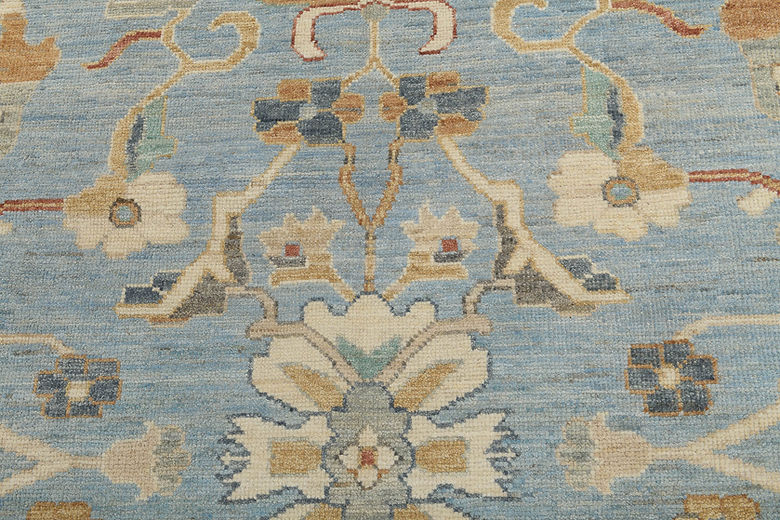 9 x 12 ft Hand Knotted Oushak Rug