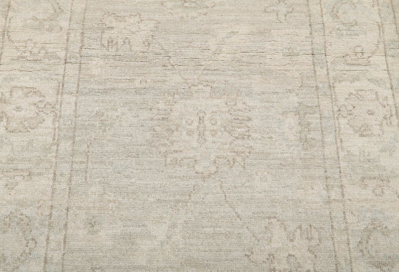 2.6 x 10.5 ft Hand Knotted Oushak Runner
