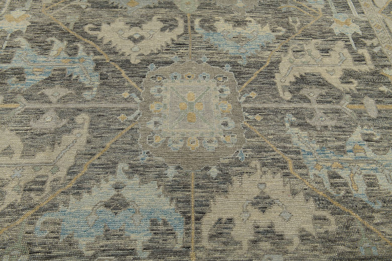 10 x 13.5 ft Hand Knotted Turkish Oushak Rug