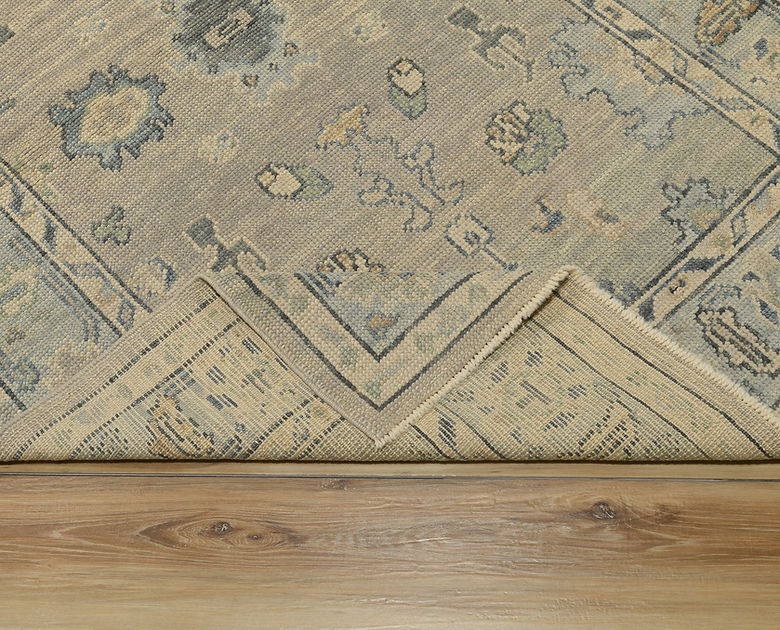 4 x 6.2 ft Hand Knotted Oushak Rug