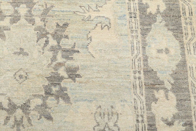 3.11 x 6.4 ft Hand Knotted Oushak Rug