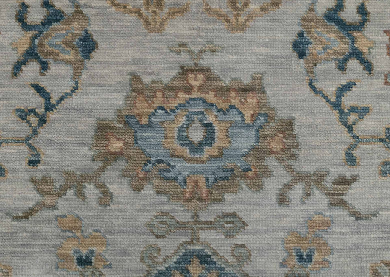 8.11 x 12.2 ft Hand Knotted Oushak Rug
