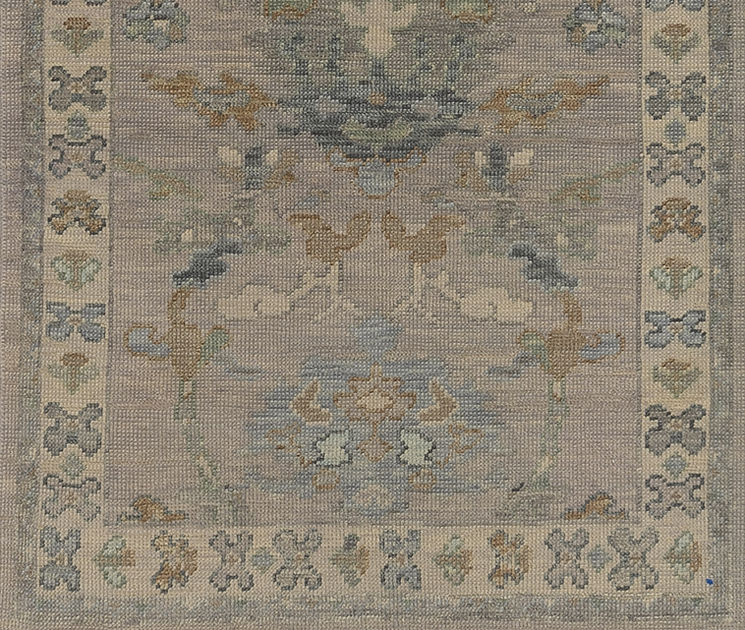 3.6 x 5.4 ft Hand Knotted Oushak Rug