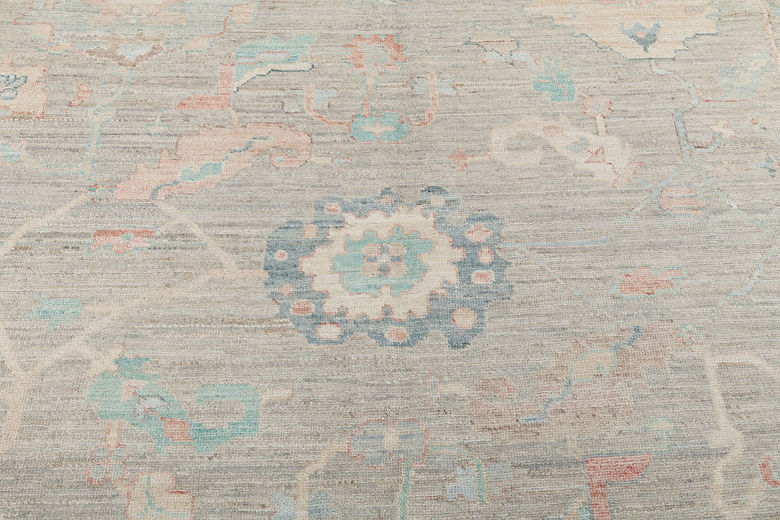 8.7 x 10.5 ft Hand Knotted Oushak Rug