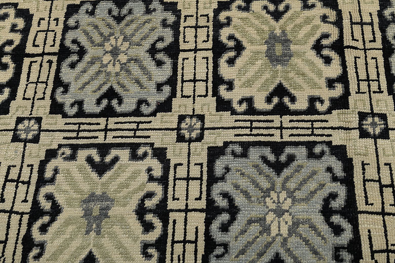 9.1 x 13.3 ft Hand Knotted Oushak Rug