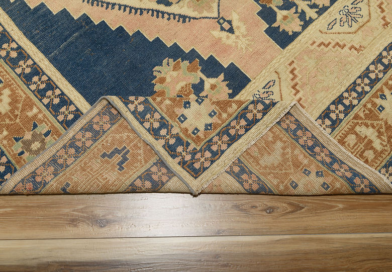 5.1 x 8.3 ft Hand Knotted Vintage Oushak Rug