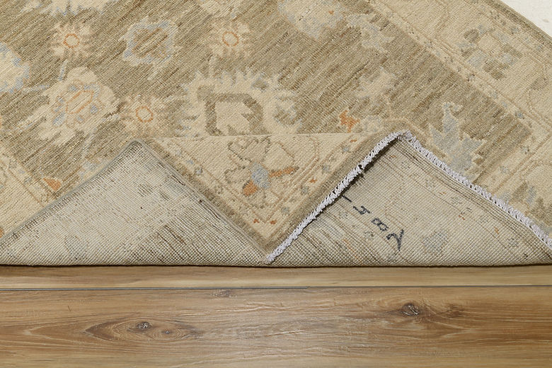 3.2 x 5 ft Hand Knotted Oushak Rug