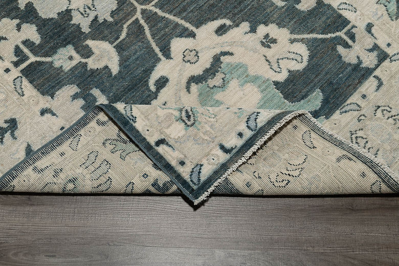 3.11 x 5.7 ft Hand Knotted Oushak Rug
