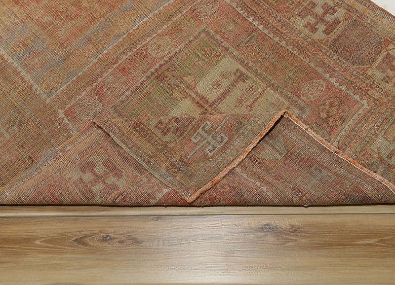 4.1 x 10.8 ft Hand Knotted Vintage Oushak Runner