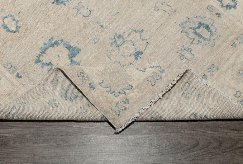 3.11 x 6.3 ft Hand Knotted Oushak Rug