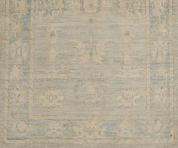 3.1 x 4.11 ft Hand Knotted Oushak Rug