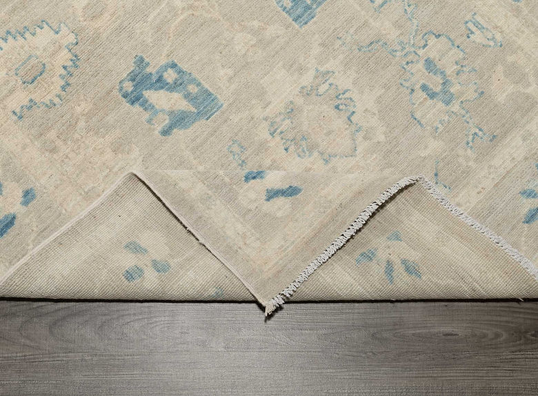 3.9 x 5.9 ft Hand Knotted Oushak Rug