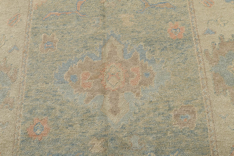 5.1 x 7.1 ft Hand Knotted Oushak Rug