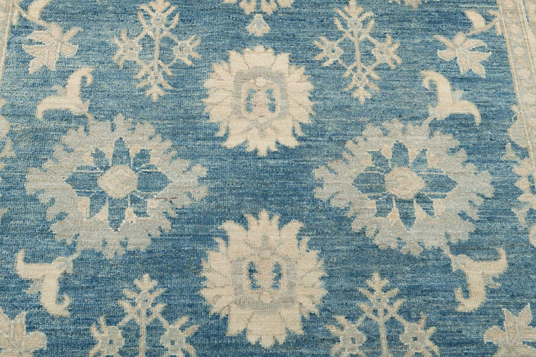 4.11 x 6.9 ft Hand Knotted Oushak Rug