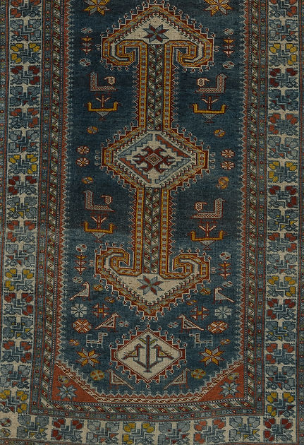 3.1 x 9.8 ft Hand Knotted Vintage Shiraz Runner