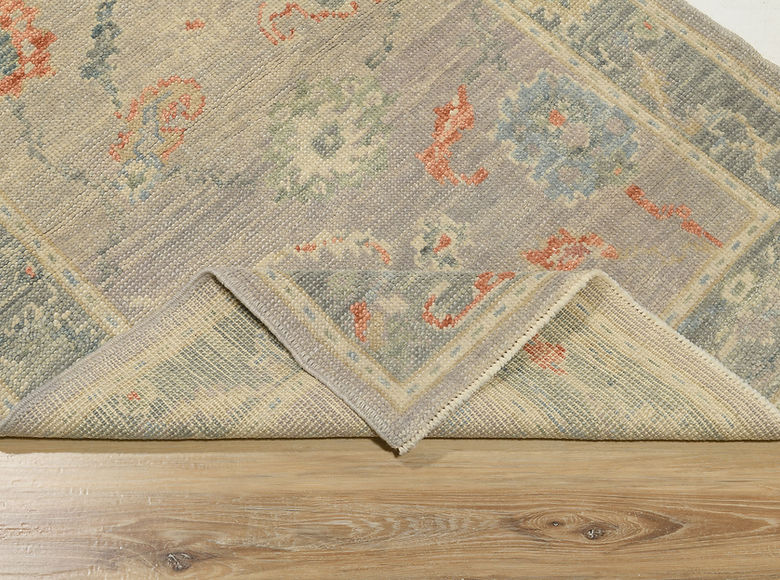 3.3 x 5.1 ft Hand Knotted Oushak Rug