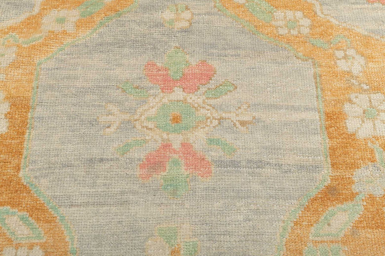 10.5 x 13.9 ft Hand Knotted Oushak Rug