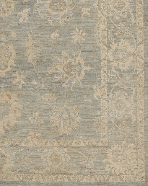 8.1 x 9.10 ft Hand Knotted Oushak Rug