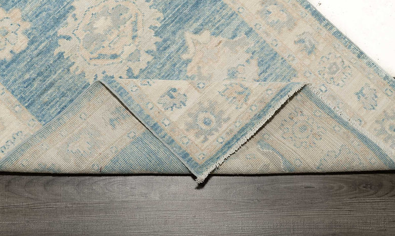 2.9 x 8 ft Hand Knotted Oushak Runner
