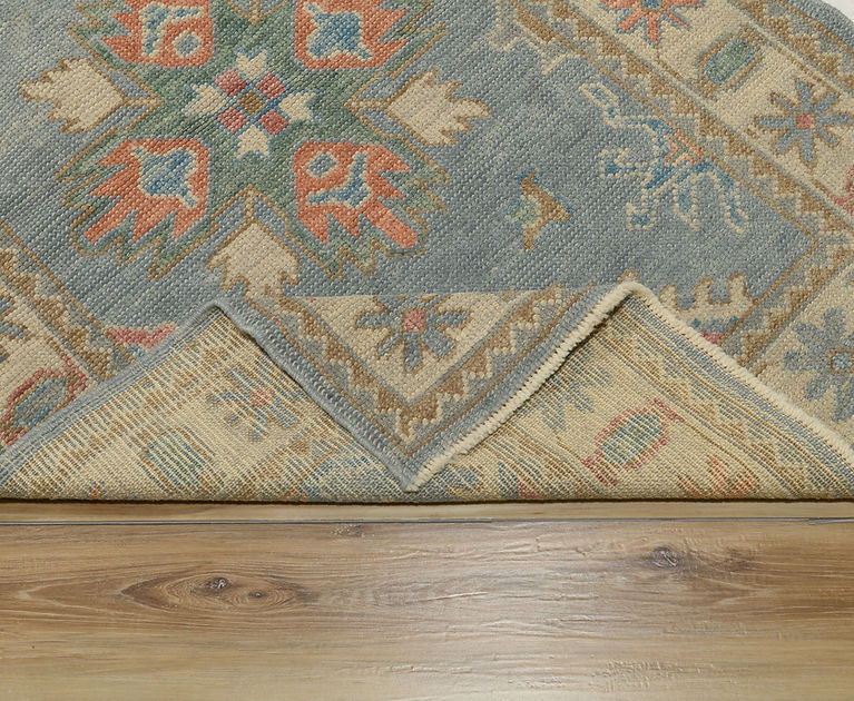 3.4 x 5.4 ft Hand Knotted Oushak Rug