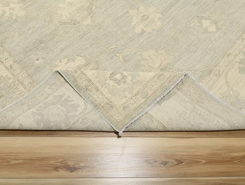 8.6 x 11.7 ft Hand Knotted Oushak Rug