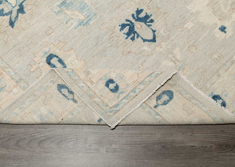 4.11 x 6.11 ft Hand Knotted Oushak Rug