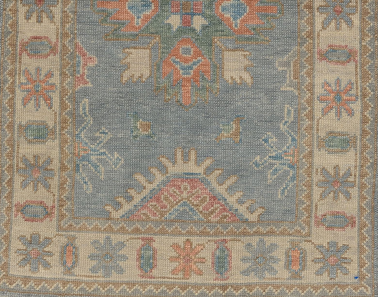 3.4 x 5.4 ft Hand Knotted Oushak Rug