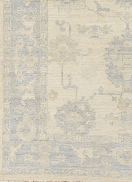 6.2 x 9.1 ft Hand Knotted Oushak Rug