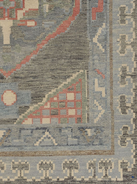 5 x 6.10 ft Hand Knotted Oushak Rug