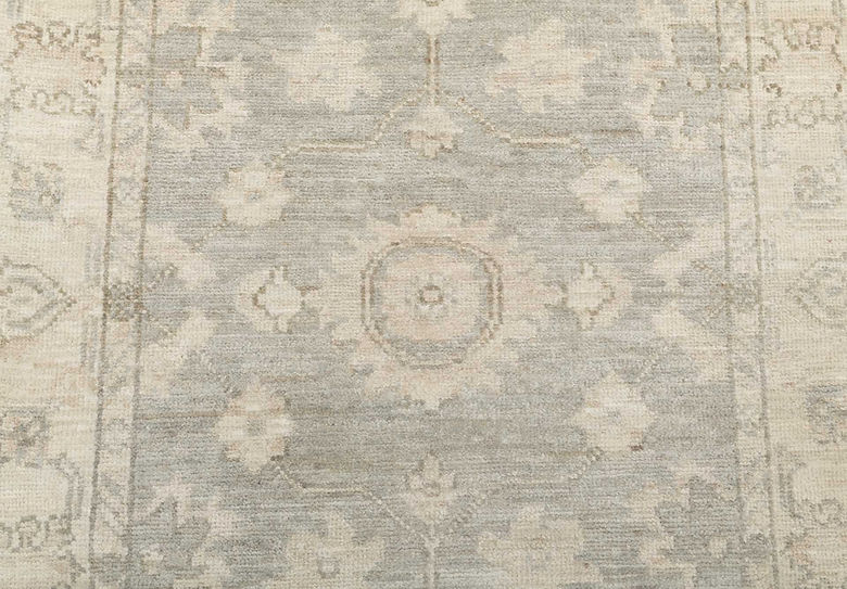 2.9 x 10 ft Hand Knotted Oushak Runner