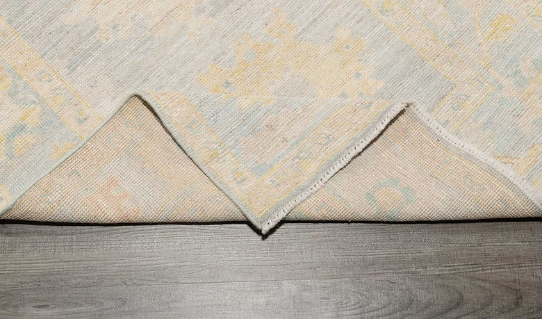 2.11 x 10.1 ft Hand Knotted Oushak Runner